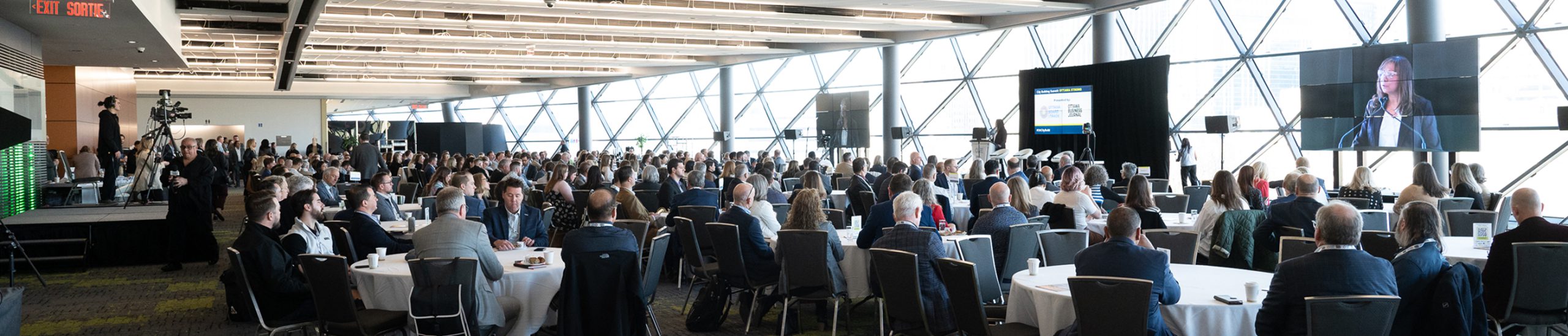 Members and guests attending an Ottawa Board of Trade luncheon featuring presentations on Ottawa’s economic development
