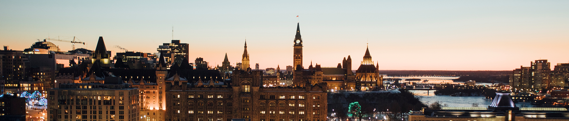 Ottawa landscape during sunset